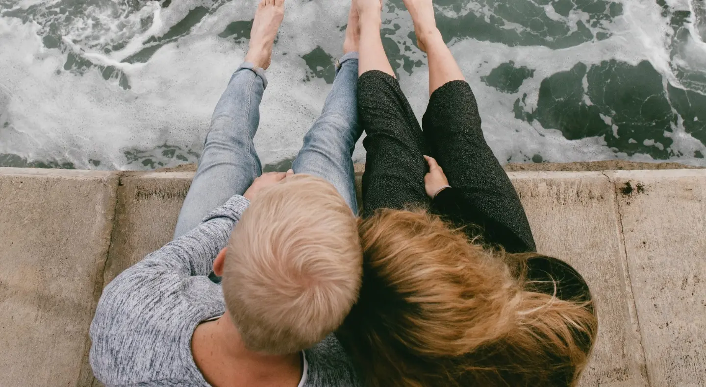 Couple by the sea