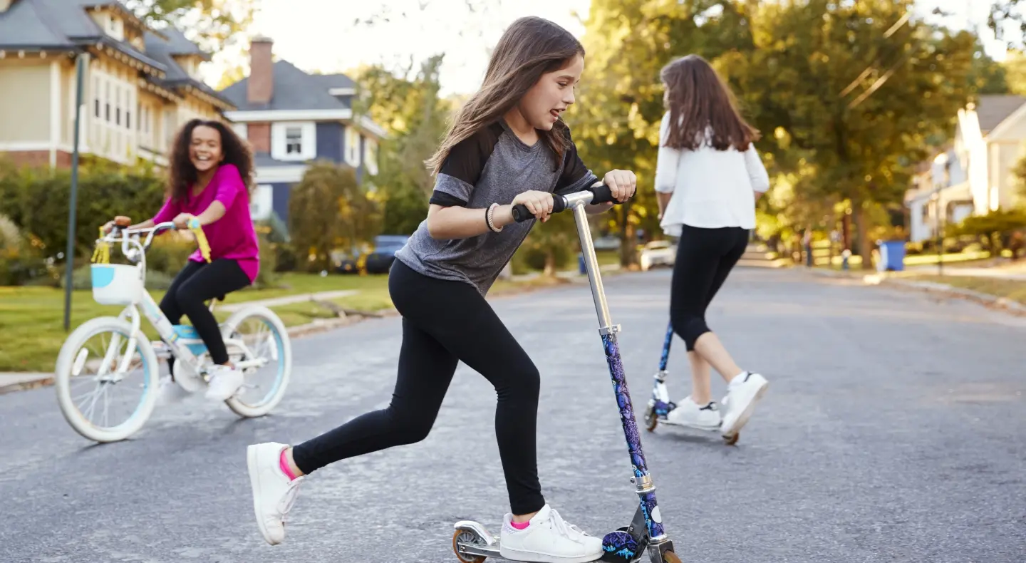 Kids playing outside