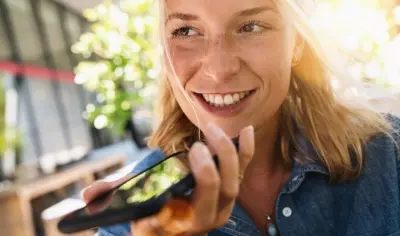 Person holding phone