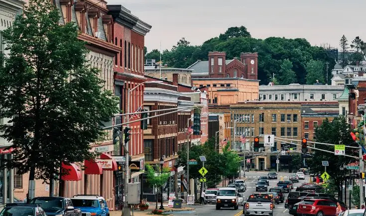 downtown city during the day