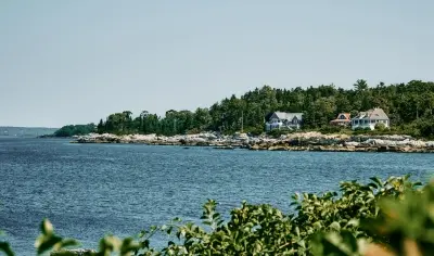 Houses by the ocean