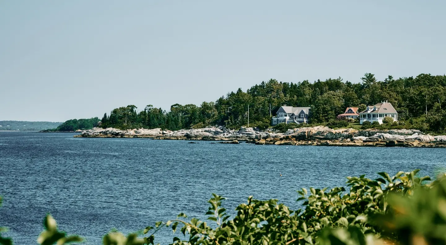 Houses by the ocean