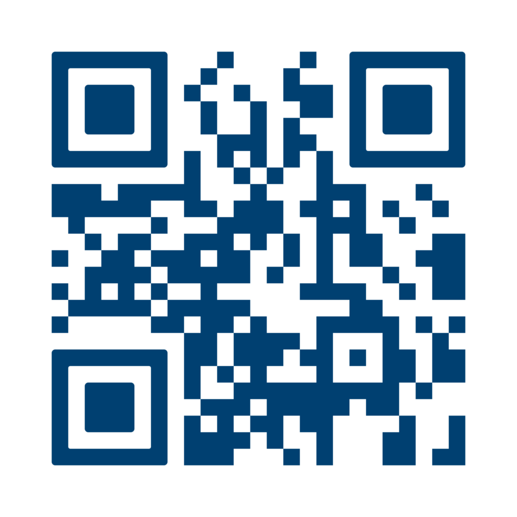 blue QR code