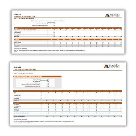 cash flow improvement template